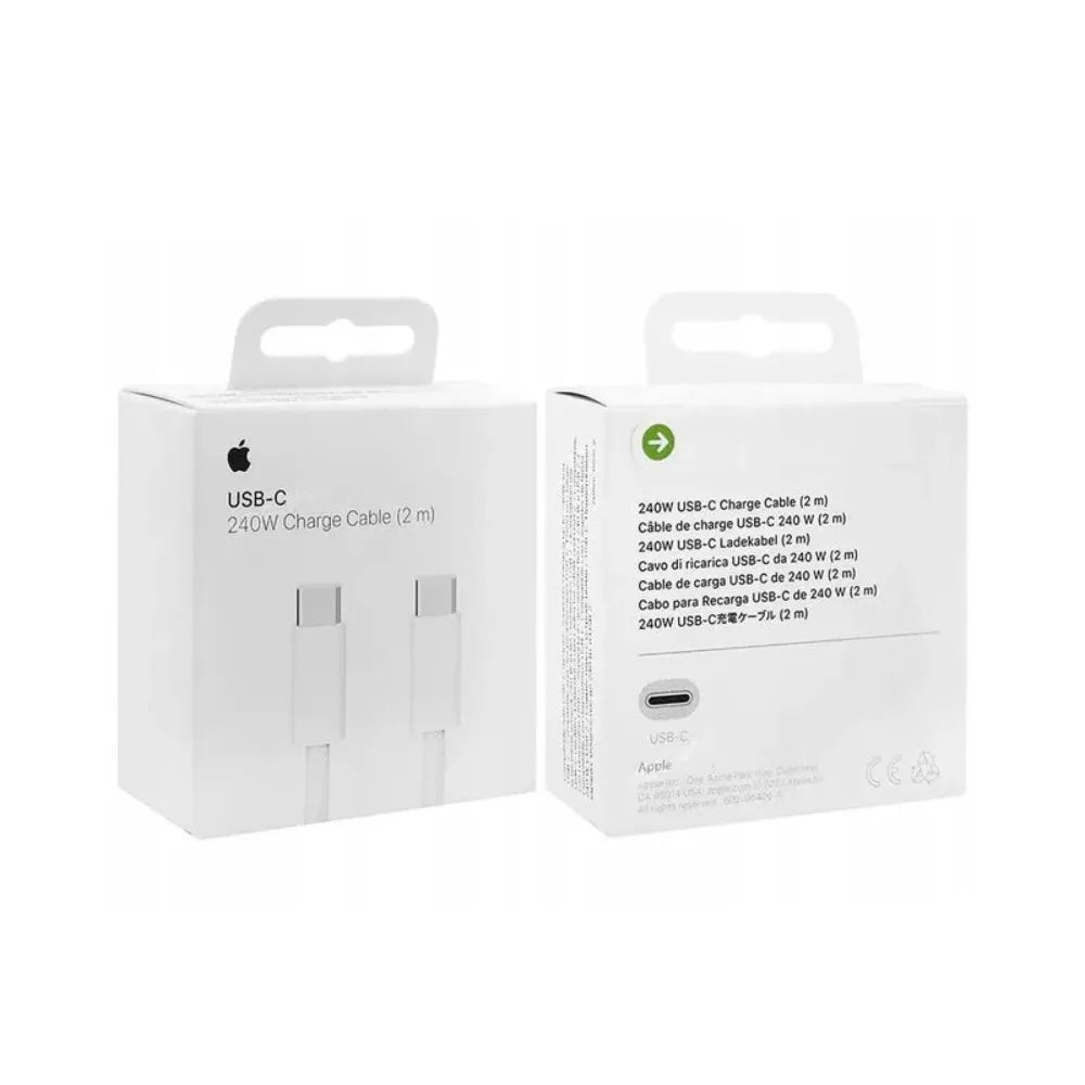 Apple USB-C Charging Cable – 240W Fast Charging, 2-Meter Woven Design, USB 2.0 Data Transfer, Compatible with USB-C Devices