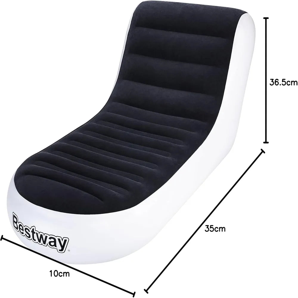Bestway Air Shelf Sports Lounger Inflatable Chair Y-Beam PVC 79 cm Width