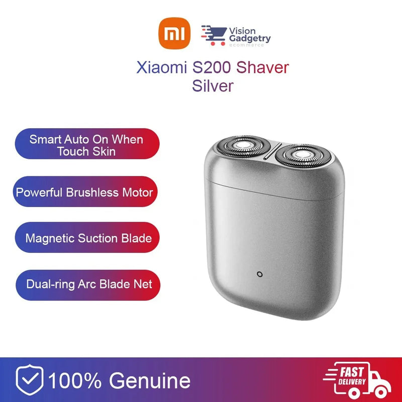 Xiaomi Mijia S200 Electric Shaver – Smart Touch Sensor + IPX7 Waterproof + 60-Min Battery Life + Type-C Charging