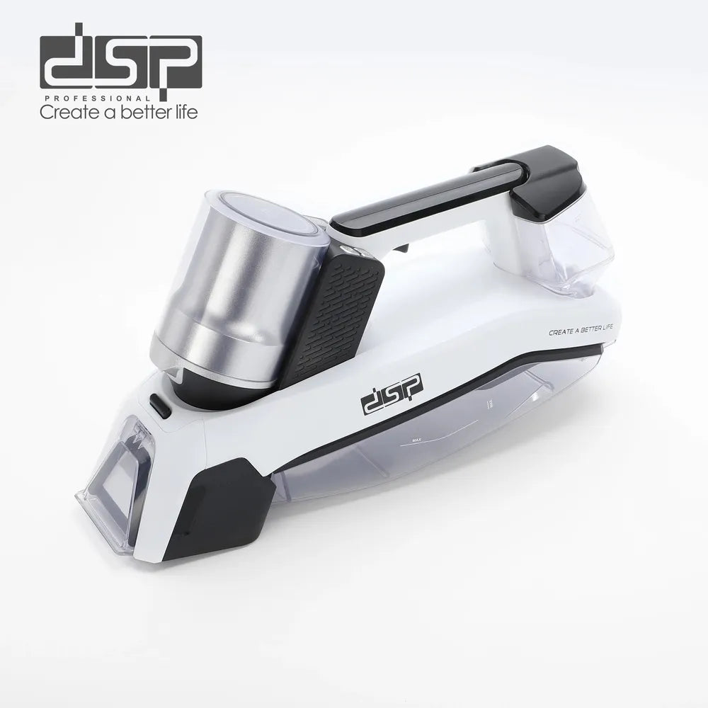 DSP Handheld Spot Cleaner Cordless 2000mAh Battery Dual Tank IPX4 Waterproof