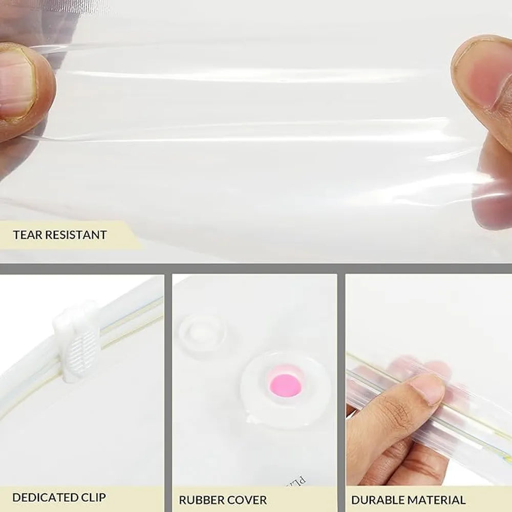 SpaceSaver Vacuum Storage Bags 5-Layer Compression 80% Space Saving SGS Certified