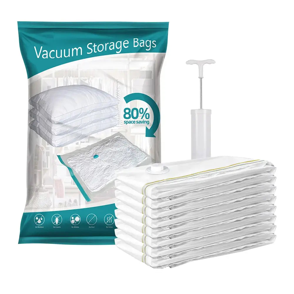 SpaceSaver Vacuum Storage Bags 5-Layer Compression 80% Space Saving SGS Certified