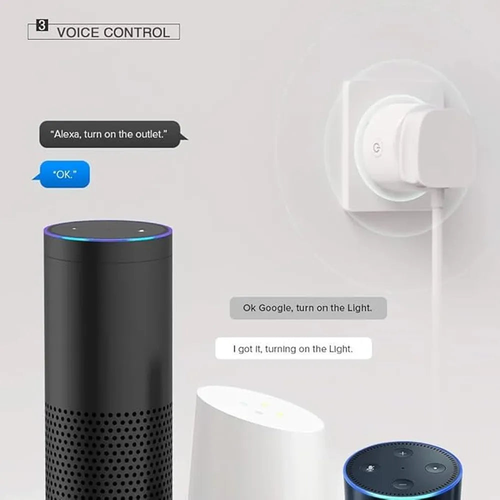 Mini Smart Socket  Wi-Fi Compatible 2.4GHz Voice Control