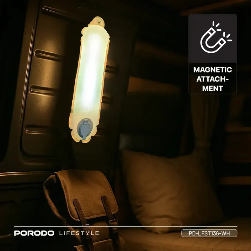Porodo Beam Inflatable Outdoor Magnetic Tube Light 100-150 Lumens IP66 Waterproof