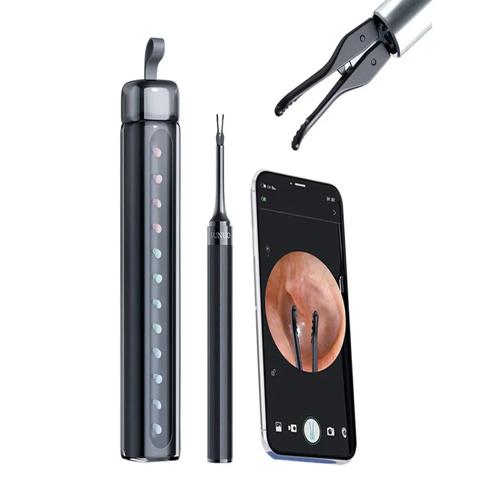 4-in-1 Visual Ear Pick Tweezers with 10 MP Camera 350mAh Battery Type-C Rechargeable