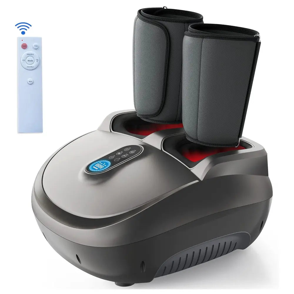 8D Intelligent Foot Massager Smart LCD Touch Control and Wireless Remote