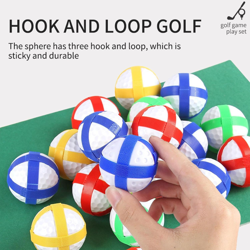 Golf Game Chipping Mat – Indoor/Outdoor Swing Practice Tool with Secure Ball System, Scoreboard & Storage Bag for Club and Balls 50A