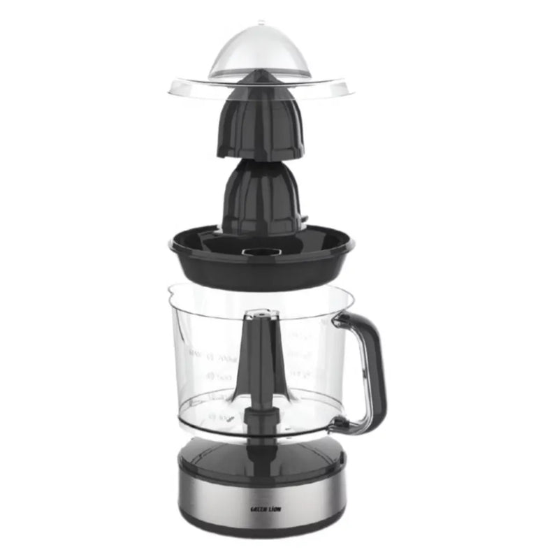 Green Lion Dual Rotation Citrus Juicer 700mL, Adjustable Filter, Small & Large Juice Cones + BPA-Free, Stainless Steel Build, Black