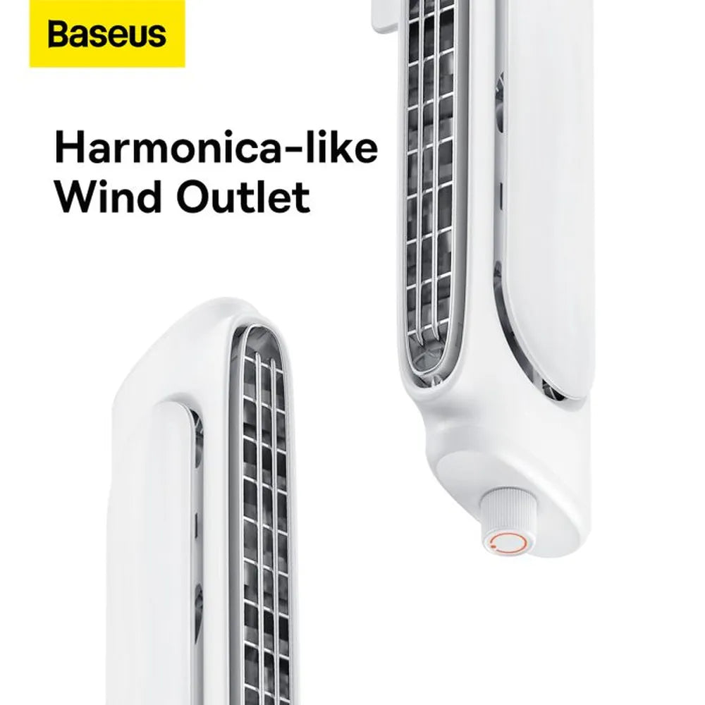 Baseus 2-in-1 Monitor Clip-On & Stand-Up Desk Bladeless Fan Wide Range Wind Outlet Type-C Rechargeable