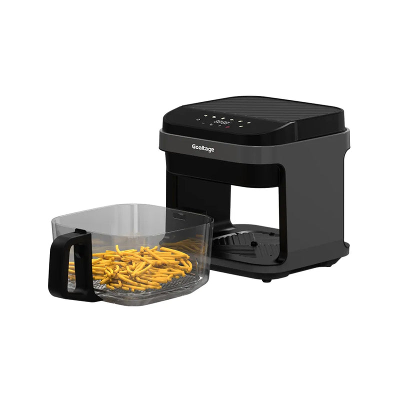 Goaltage Chef Mate AF02 Air Fryer 5.5L with 8 Preset Functions, 360° Air Circulation, Touch Controls & Tempered Glass Basket
