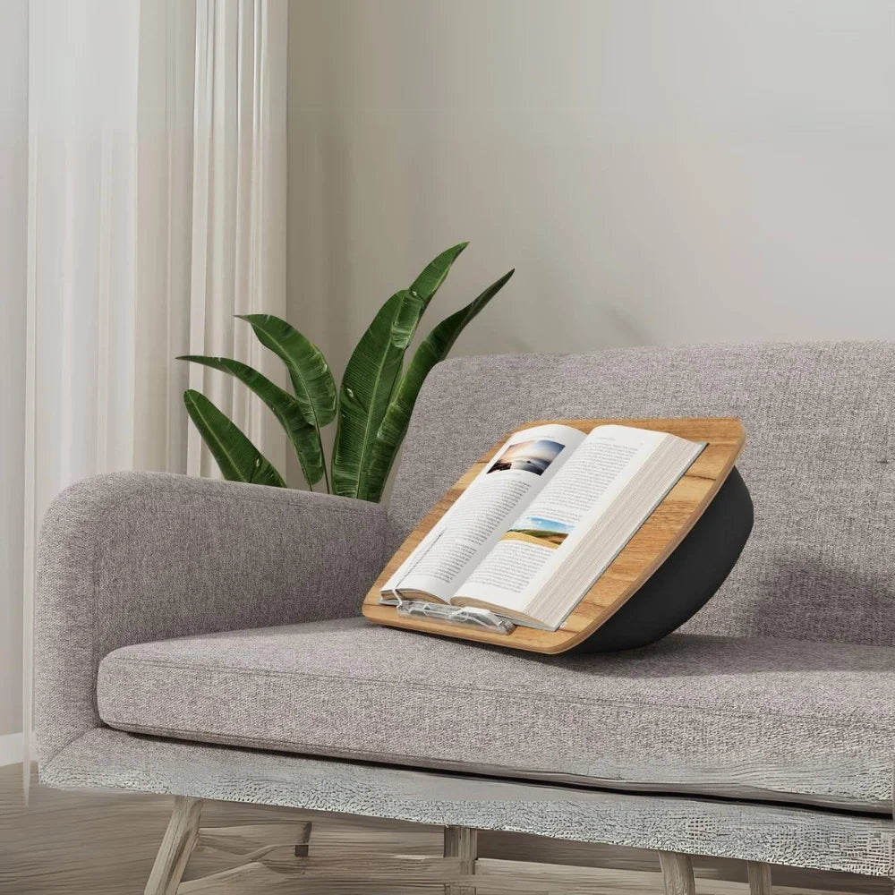 Porodo Lifestyle Laptop Stand with Pillow Base, Ergonomic Angle, Multi-Device Compatibility, Grey