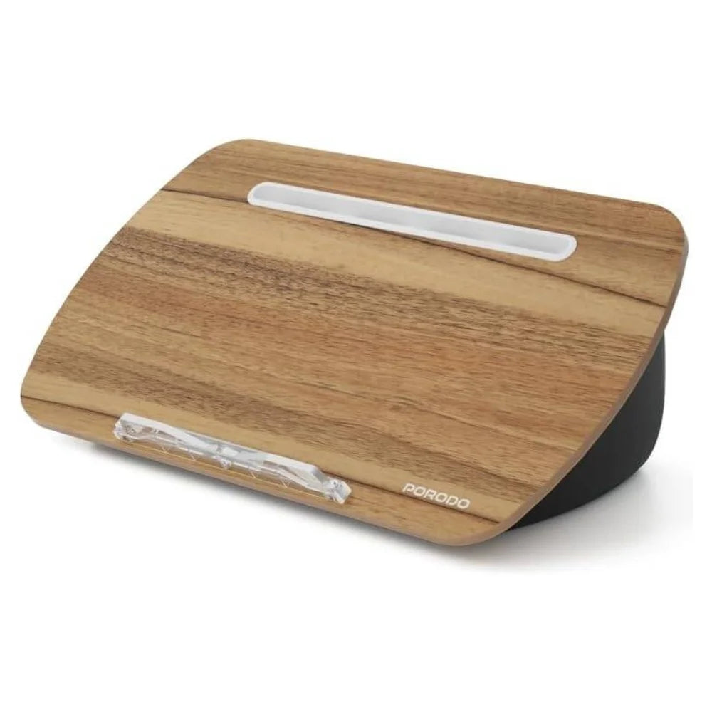 Porodo Lifestyle Laptop Stand with Pillow Base, Ergonomic Angle, Multi-Device Compatibility, Grey