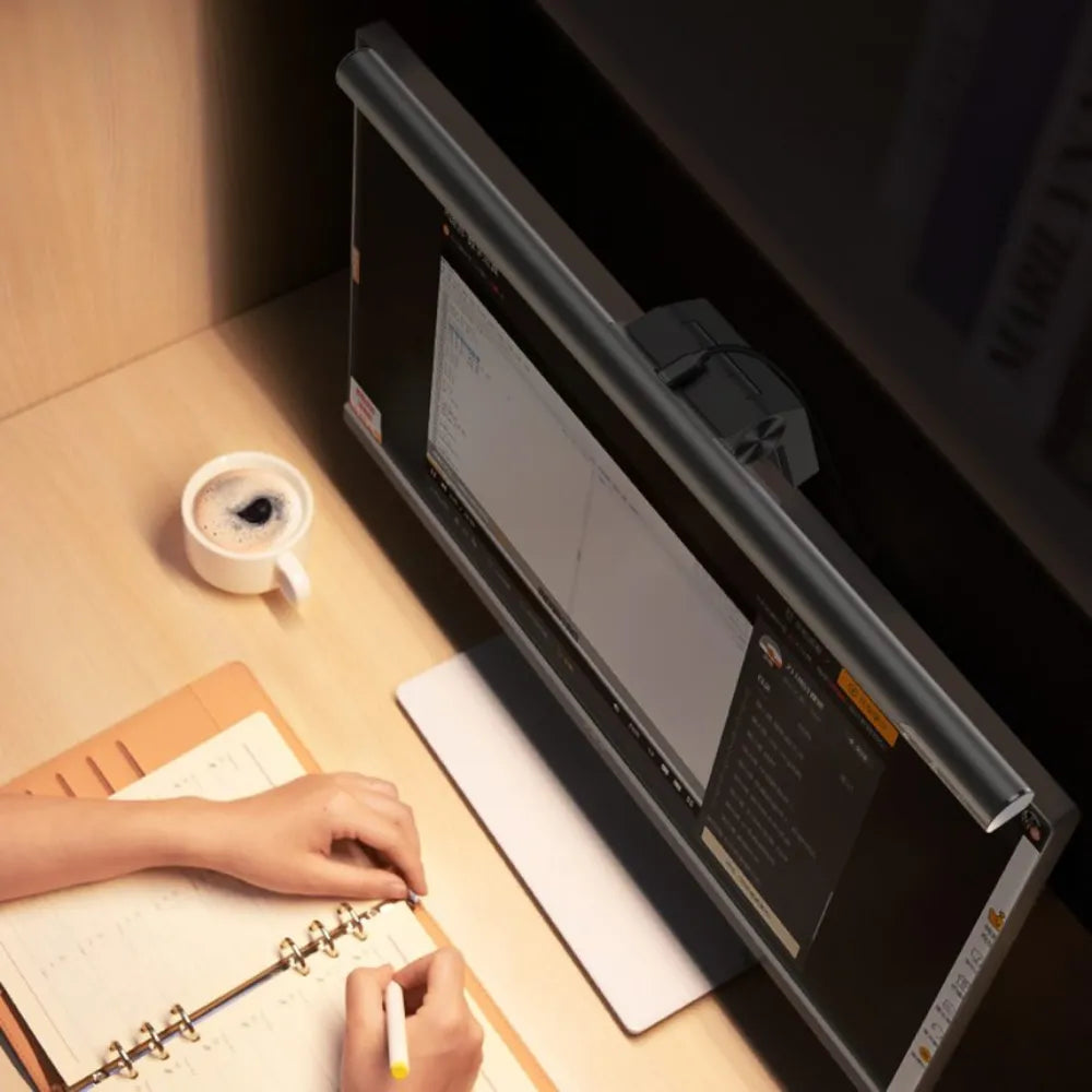 Baseus i-wok Screen Hanging Light Youth Edition – Asymmetric LED Light Source + USB Powered + Stepless Dimming – 2800K–5500K
