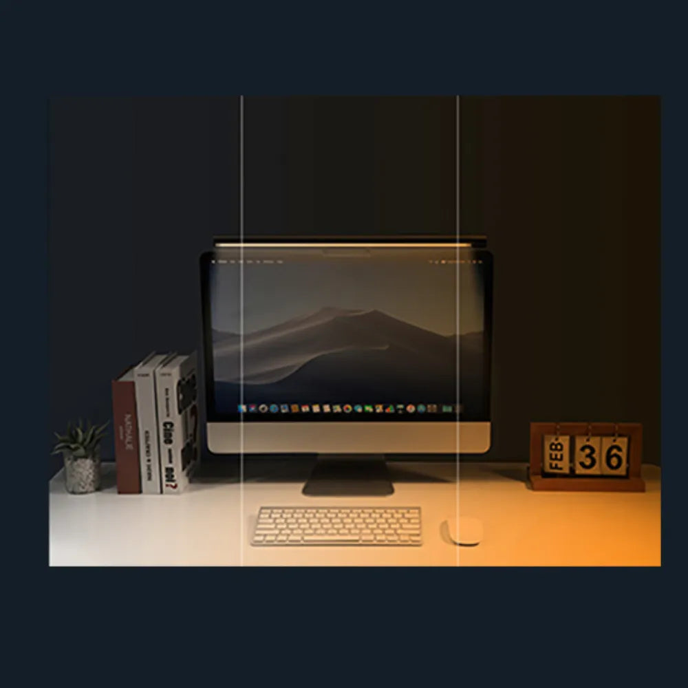 Baseus I-Wok Pro Monitor Light Bar with Stepless Dimming, Eye-Care Asymmetric LED, Ra97 CRI, USB-C Powered – Black