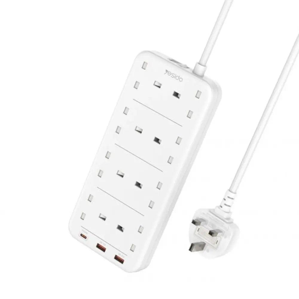 Yesido MC-16 Power Strip with 8 Outlets and 3 USB Ports 3250W