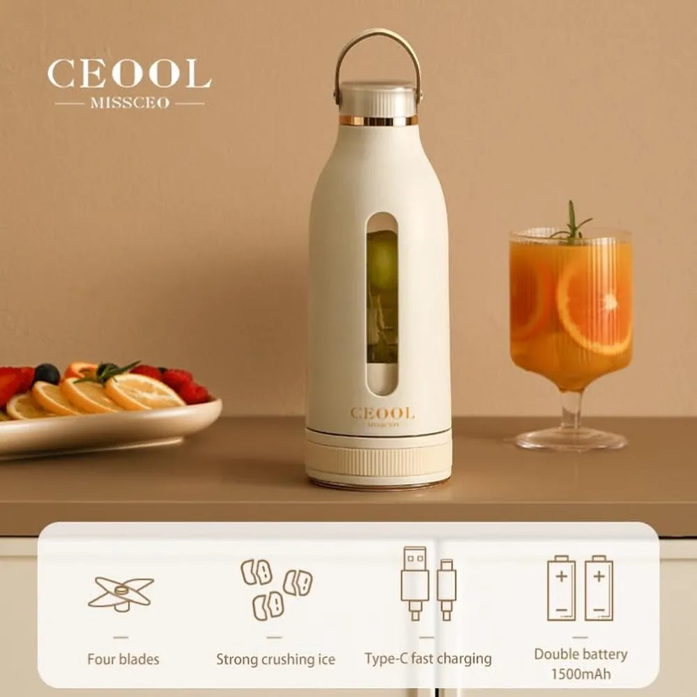 Ceool Portable Mini Juicer 360ML150W Type - C Rechargeable