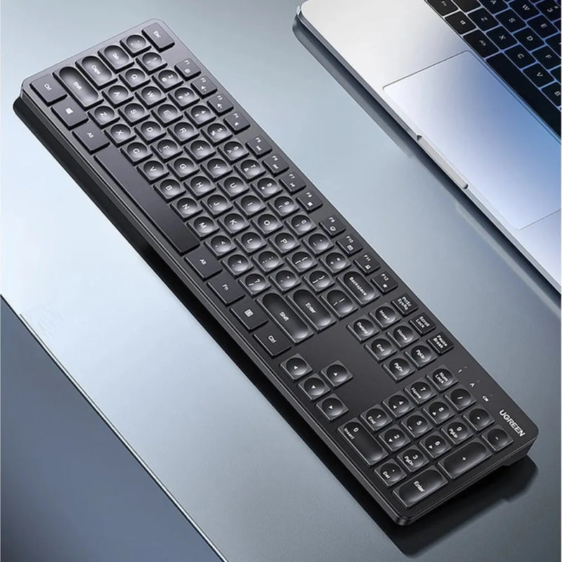 Ugreen KU004 Wireless Keyboard 2.4GHz for Windows/macOS/Linux, English Layout – Black