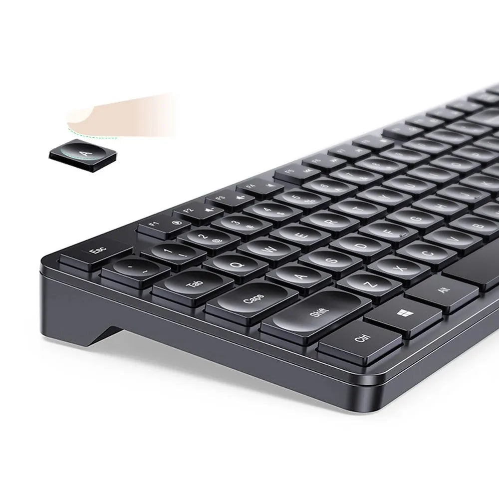 Ugreen KU004 Wireless Keyboard 2.4GHz for Windows/macOS/Linux, English Layout – Black