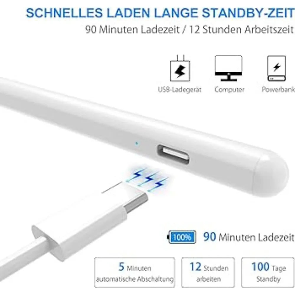 Anker A7139 Pencil Stylus Pen – Tilt Sensitivity, Magnetic Attachment, Long Battery Life