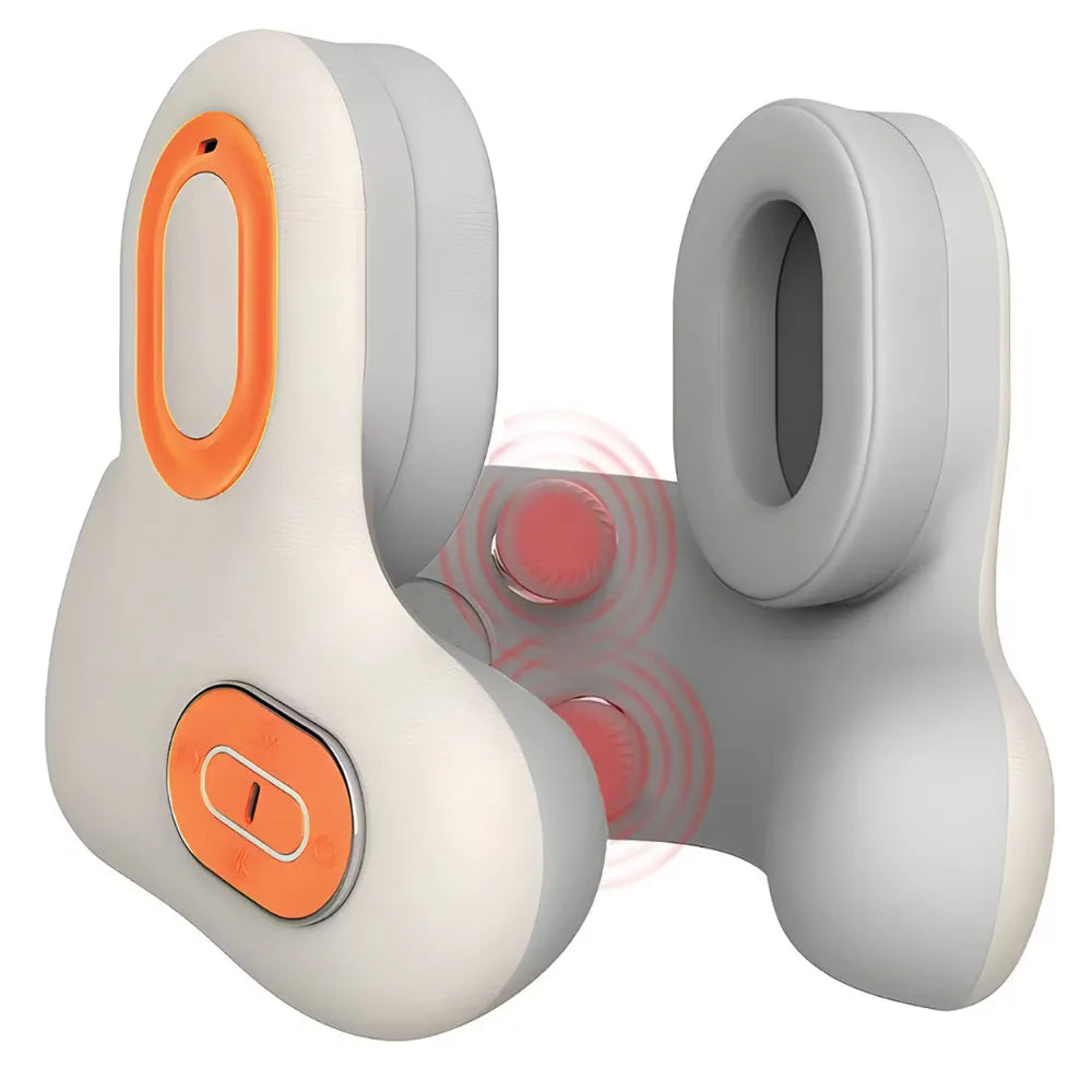 Porodo ZenComfort Neck Massager with Music Playback, Noise Cancellation, Khaki