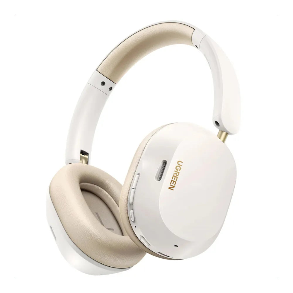 UGREEN HiTune Max5c Wireless Headphones with 43dB Hybrid ANC, 75H Battery Life, Bluetooth 5.4, Dual Mic – White