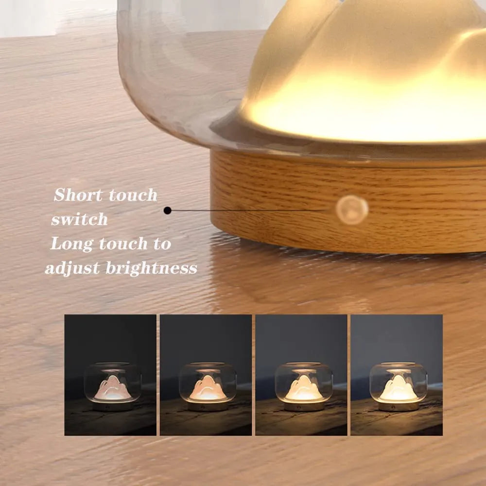 Snow Mountain Ambient Lamp Aquarium 1.5L USB Powered