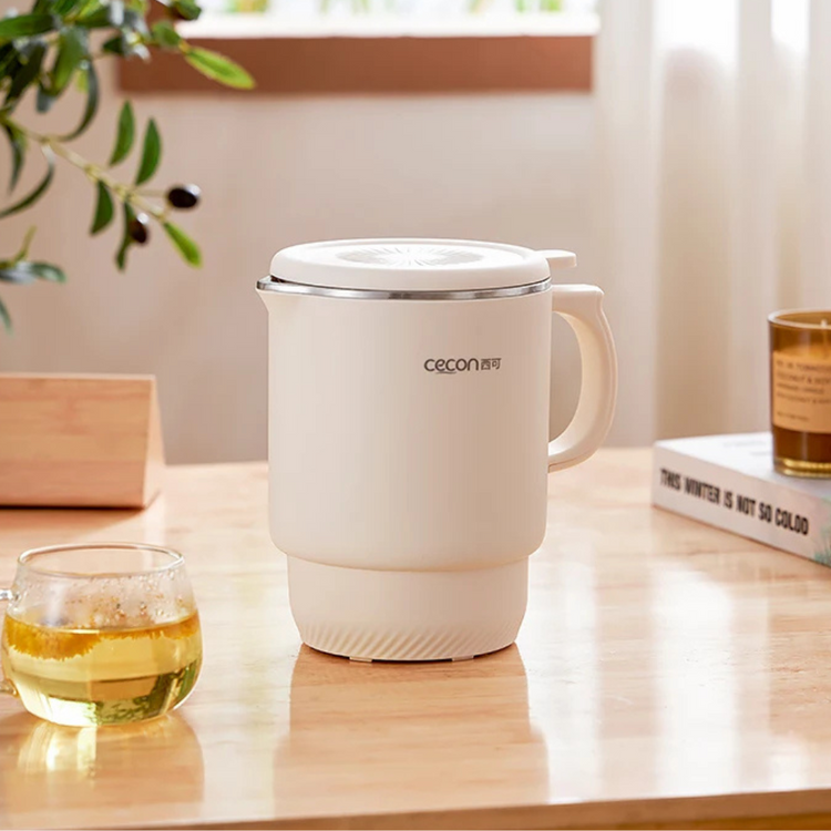 Cecon Electric Kettle, 0.8L Capacity, BPA-Free Silicone, Rapid Boil, 1000W Power
