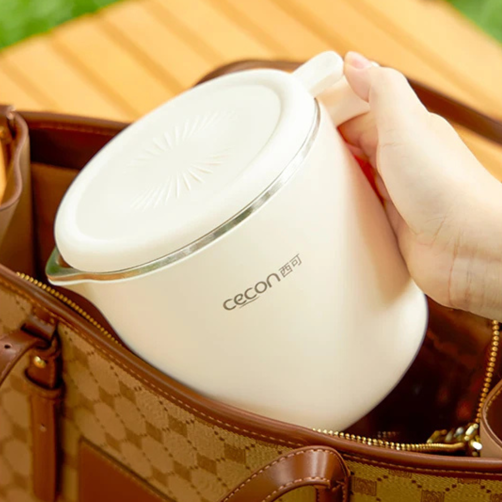 Cecon Electric Kettle, 1.5L Capacity, BPA-Free Silicone, Rapid Boil, 1000W Power