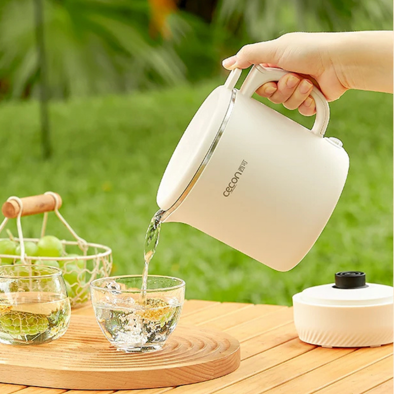 Cecon Electric Kettle, 1.5L Capacity, BPA-Free Silicone, Rapid Boil, 1000W Power