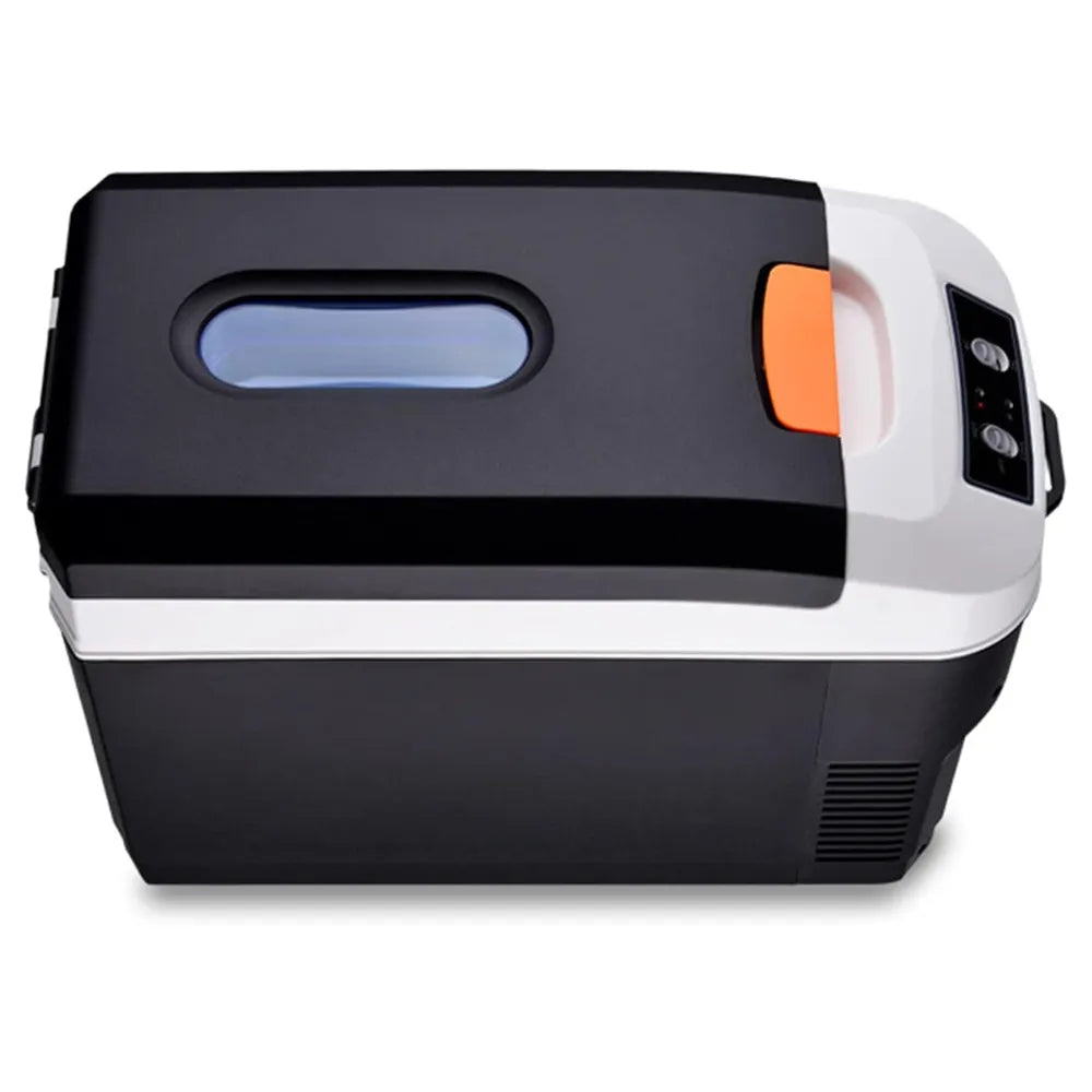 Portable Car Fridge Freezer 25L – Dual Core Cooling & Heating, 12V/24V/220V Power, Intelligent Display, Energy Saving