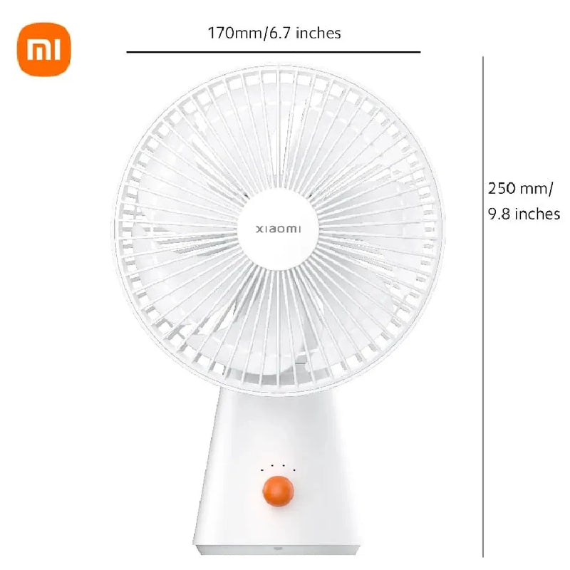 Xiaomi 2-in-1 Rechargeable Mini Fan 4000mAh 4 Wind Speeds Type-C Charging