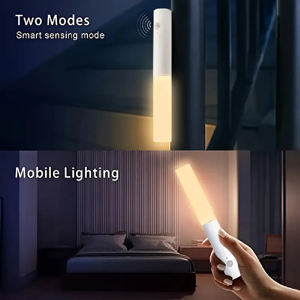 Chilvane Magnetic Motion Sensor Indoor Night Light 500mAh USB Rechargeable 8 Hours Battery Life