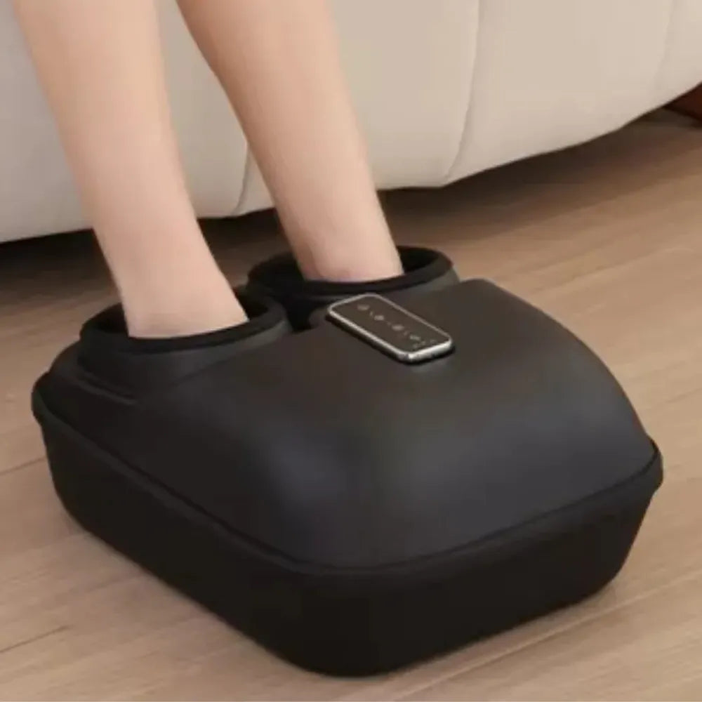 Portable Foot Massager with Heated Footbath, Vibration & Kneading, Foldable Electric Foot Care Device