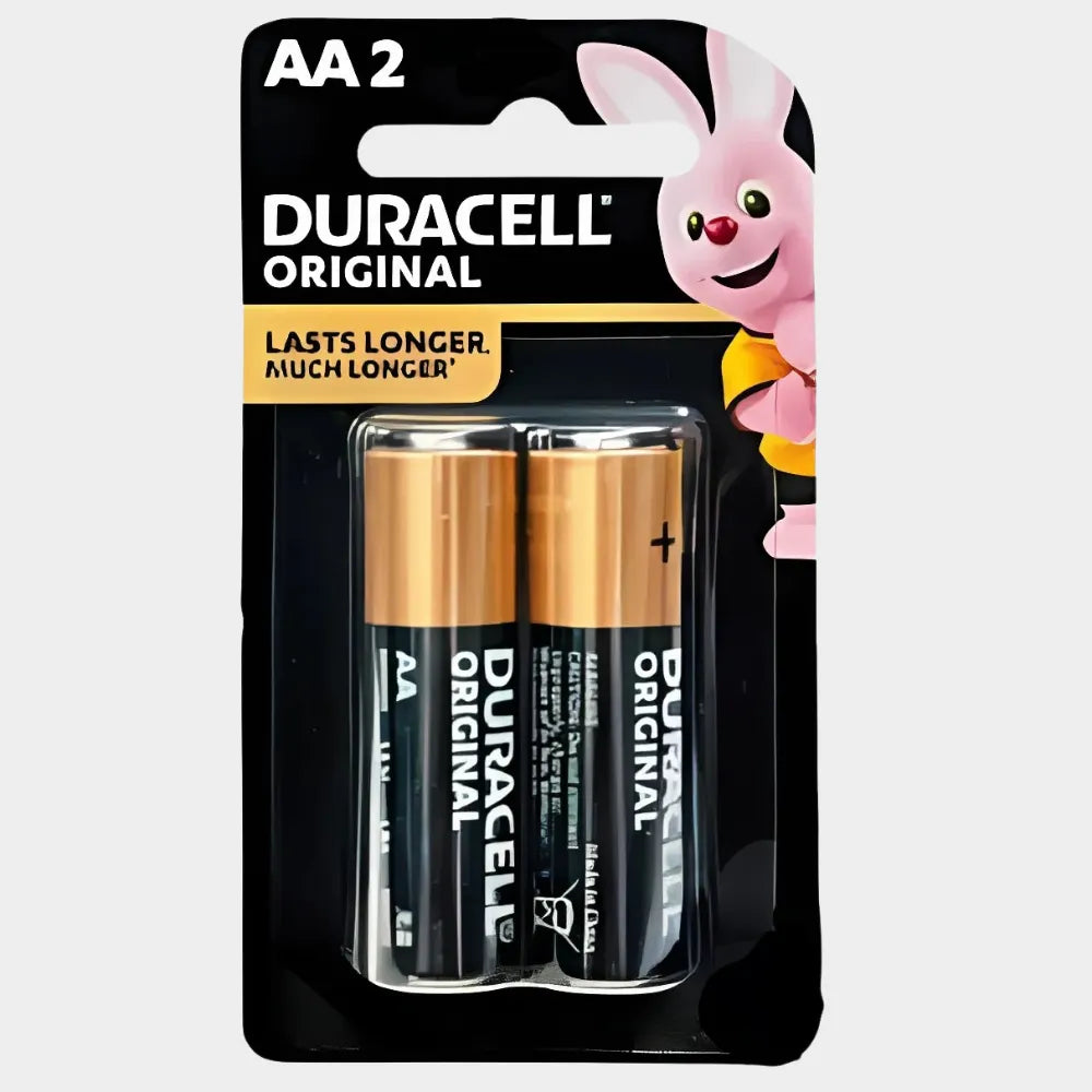 Duracell Alkaline AA2 Batteries Pack – Long-Lasting Power with Duralock Technology for Everyday Devices
