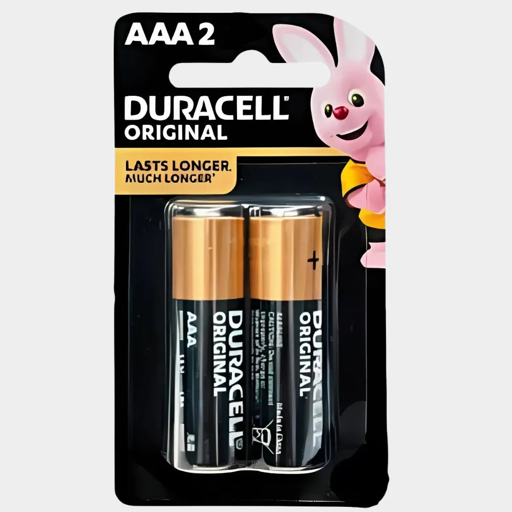 Duracell Alkaline AAA2 Batteries Pack – Long-Lasting Power with Duralock Technology for Everyday Devices