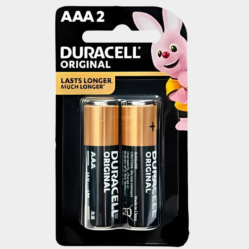 Duracell Alkaline AAA2 Batteries Pack – Long-Lasting Power with Duralock Technology for Everyday Devices