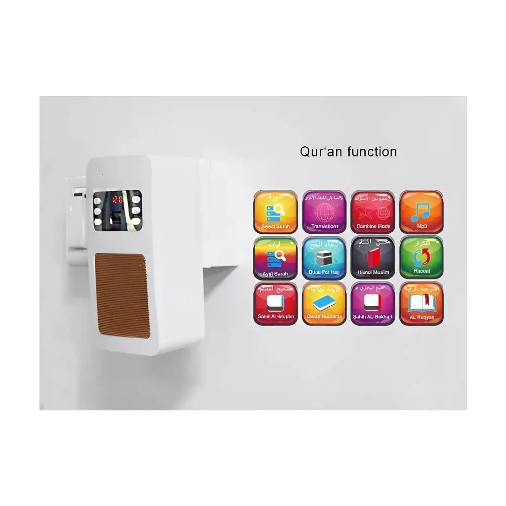 Equantu Al-Quran Holy Wall Bluetooth Speaker Remote Control 10W