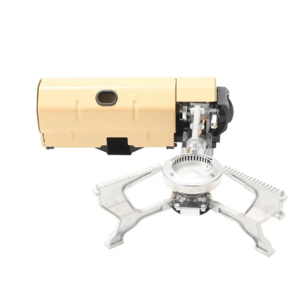 Portable Mini Camping Single Burner Gas Stove 2600W - Beige