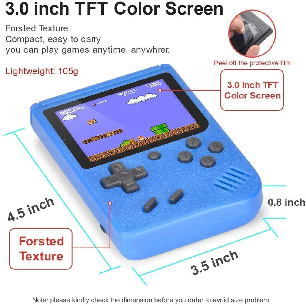 Sup Game Box with Built-in 400 Classical Games 600mAh Rechargeable Battery