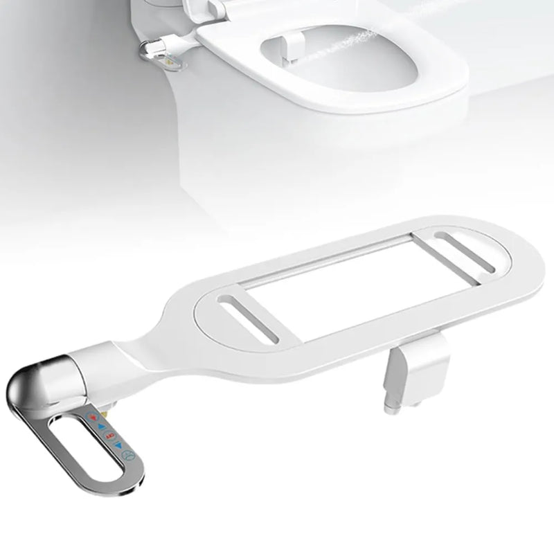 Non-Electric Dual Nozzle Bidet Attachment for Toilet – Smart Toilet Flusher with Adjustable Water Pressure, Gentle Feminine Wash