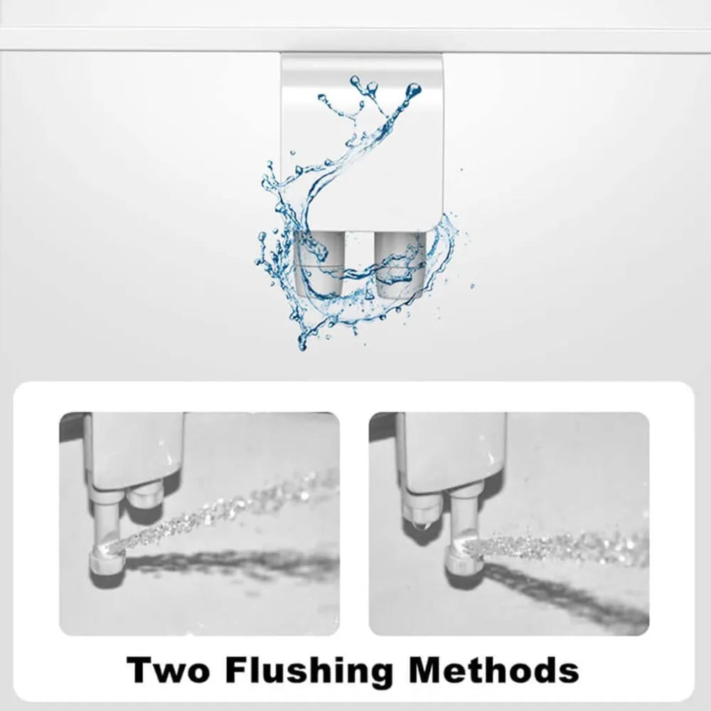 Non-Electric Dual Nozzle Bidet Attachment for Toilet – Smart Toilet Flusher with Adjustable Water Pressure, Gentle Feminine Wash