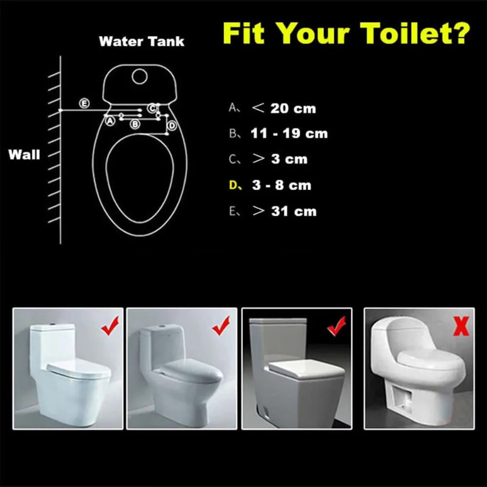 Non-Electric Dual Nozzle Bidet Attachment for Toilet – Smart Toilet Flusher with Adjustable Water Pressure, Gentle Feminine Wash