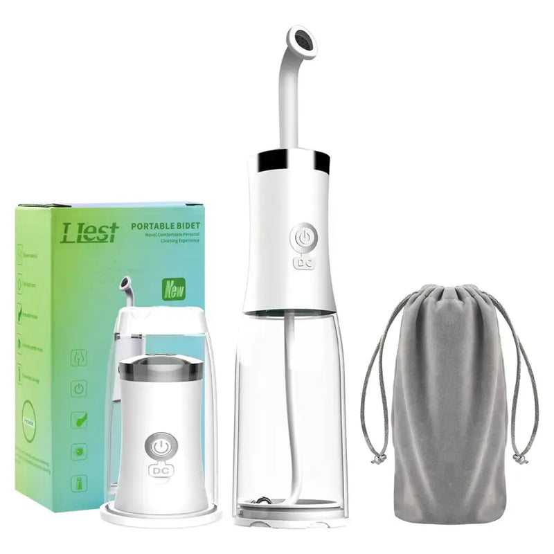 Llest Electric Portable Bidet Sprayer 4 Pressure Options 250ml 500mAh Type-C Rechargeable