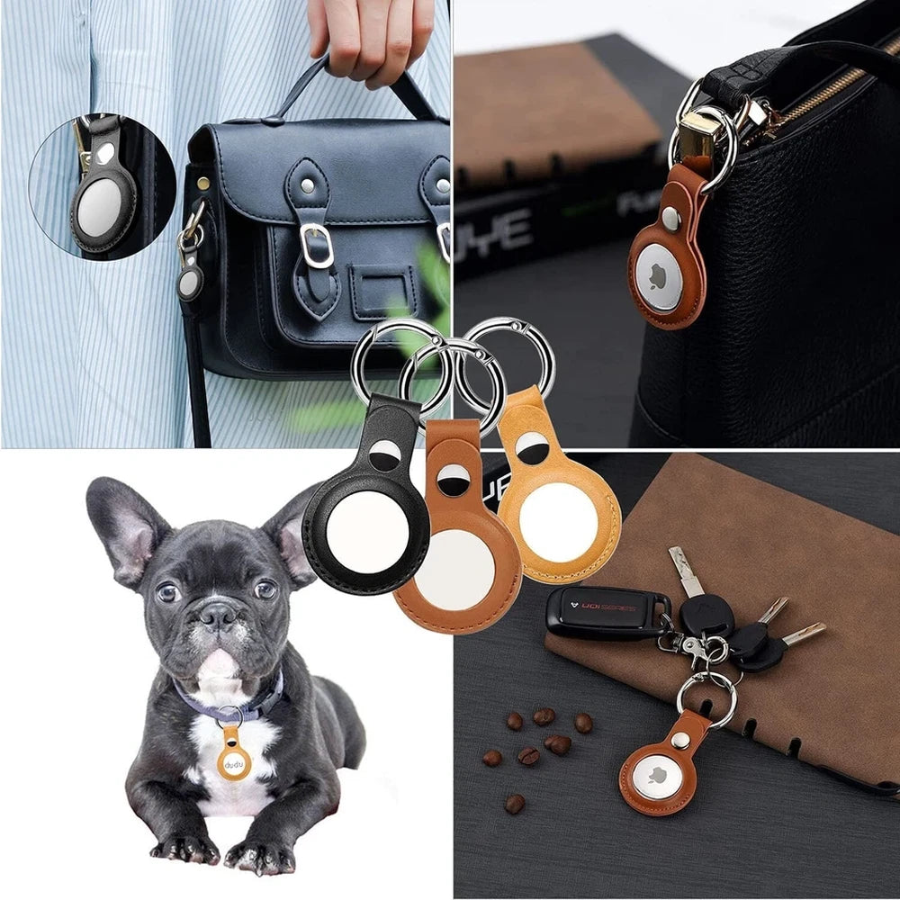 Coteetci Key Ring for Apple AirTag Locator Holster