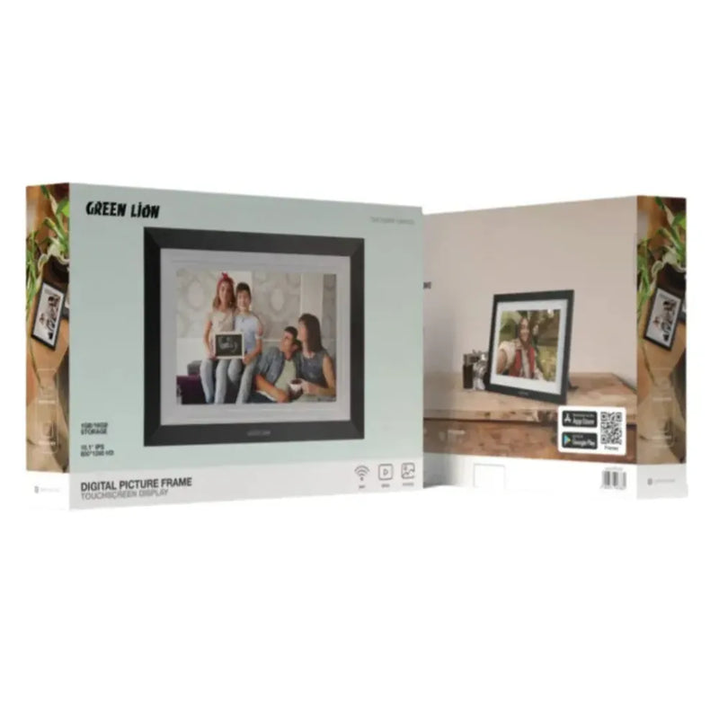 Green Lion Digital Picture Frame 10.1" IPS Touchscreen with Wi-Fi Sharing, Auto-Rotation & 16GB Storage