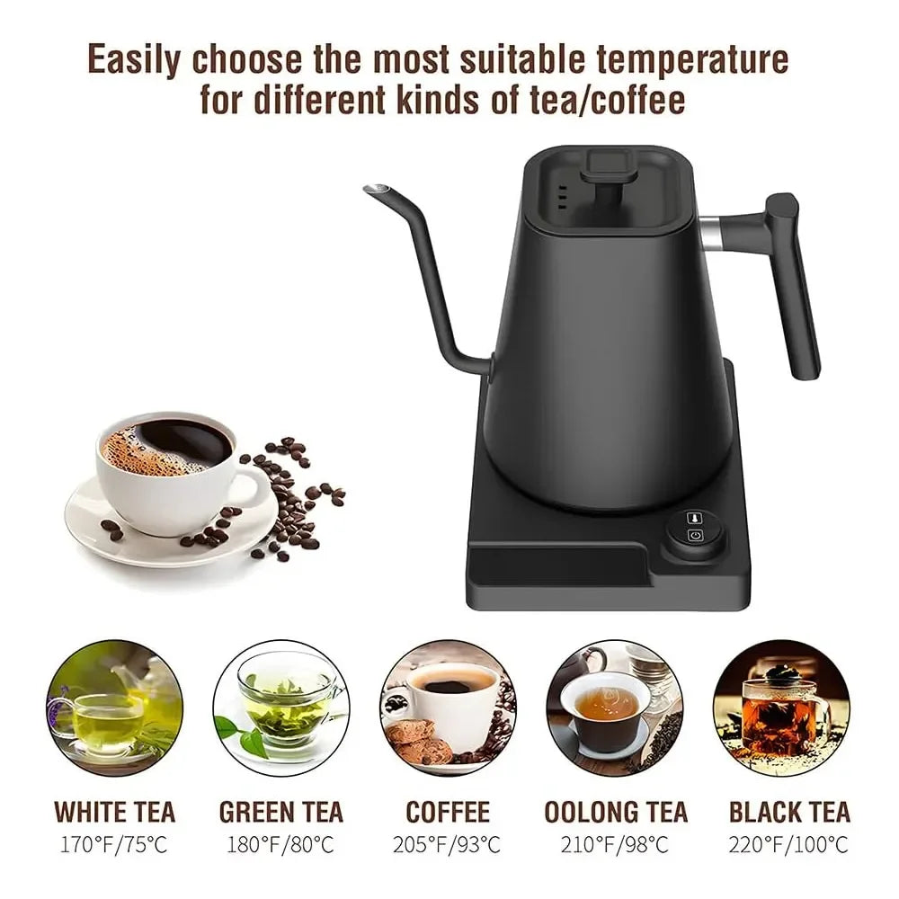 KT10 Pro Portable Electric Kettle 1L Capacity Stainless Steel Aluminum Heating Plate 1200W Power