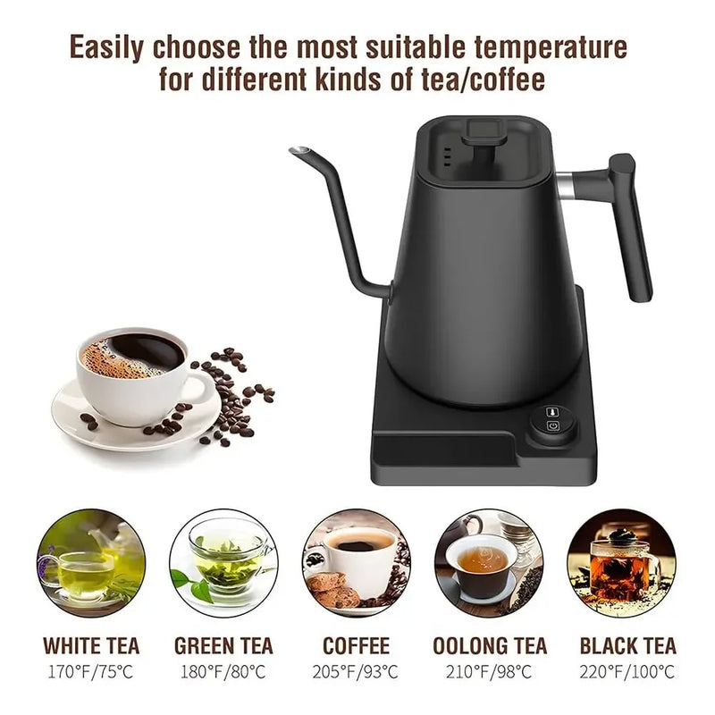 KT10 Pro Portable Electric Kettle 1L Capacity Stainless Steel Aluminum Heating Plate 1200W Power-8