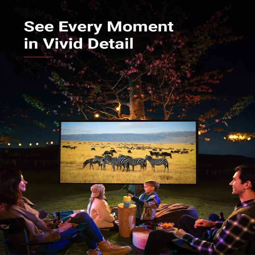 Borrego LED Mini Projector 480×360 Resolution HD 1080P Support Dual Fan Cooling HDMI & USB Connectivity