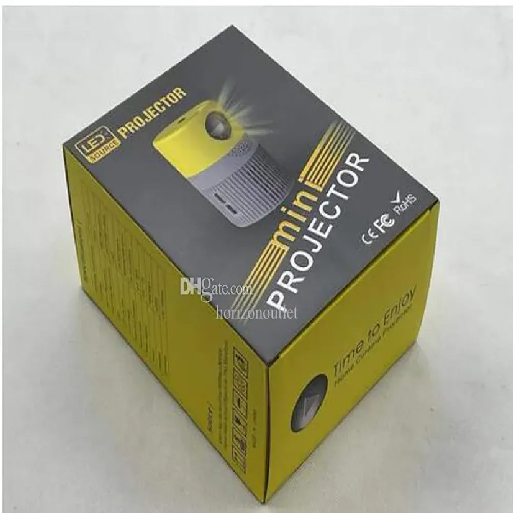 Borrego LED Mini Projector 480×360 Resolution HD 1080P Support Dual Fan Cooling HDMI & USB Connectivity