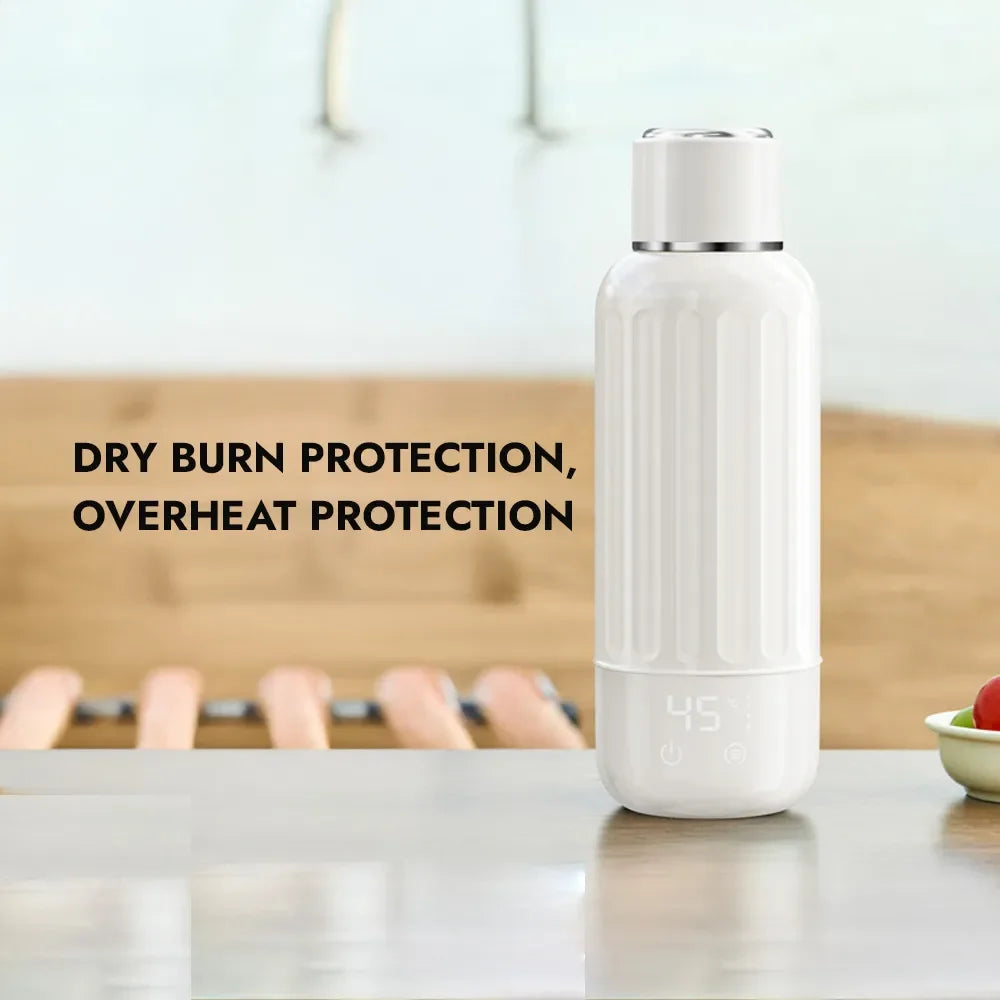 Modong Portable Electric Cup With Stainless Steel Heating Element Intelligent Temperature Control 500ml Capacity 300W Power